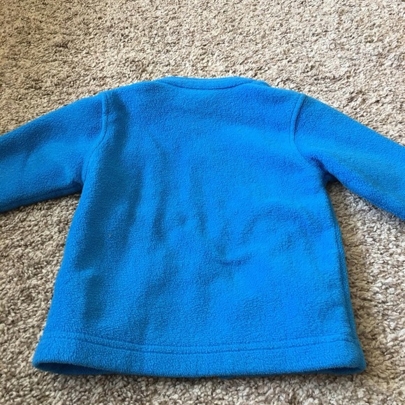 Columbia Fleece Jacket Toddler Size 12-18 Mo. Bright Blue Full Zip - Picture 4 of 8